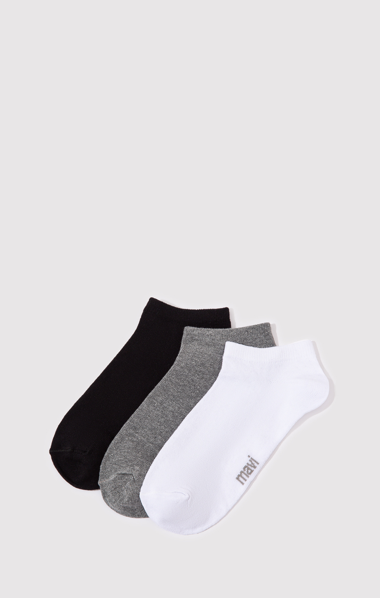 3-PACK ANKLE SOCKS IN ASSORTED COLORS