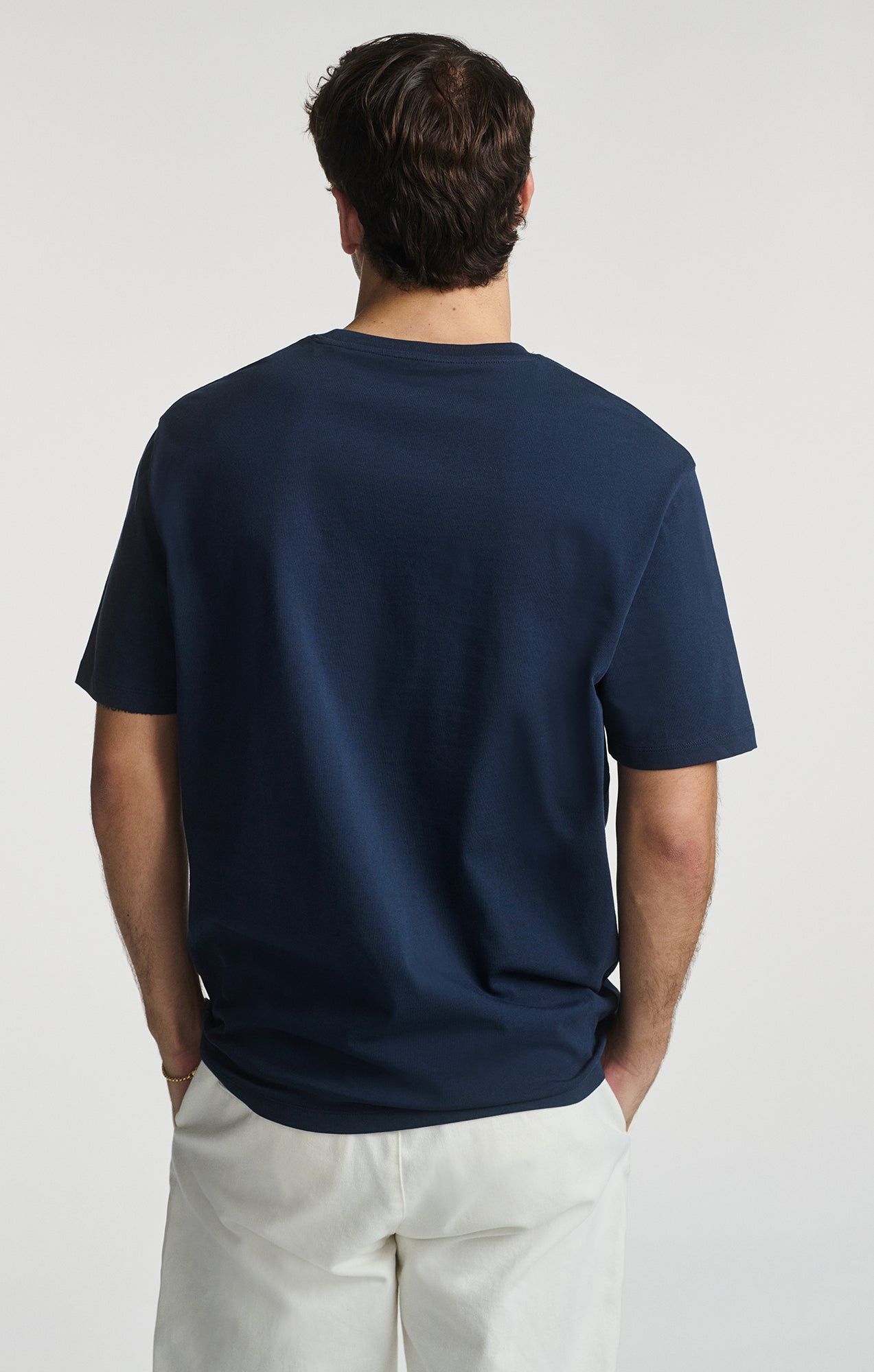 BASIC SHORT SLEEVE T-SHIRT IN BLACK IRIS