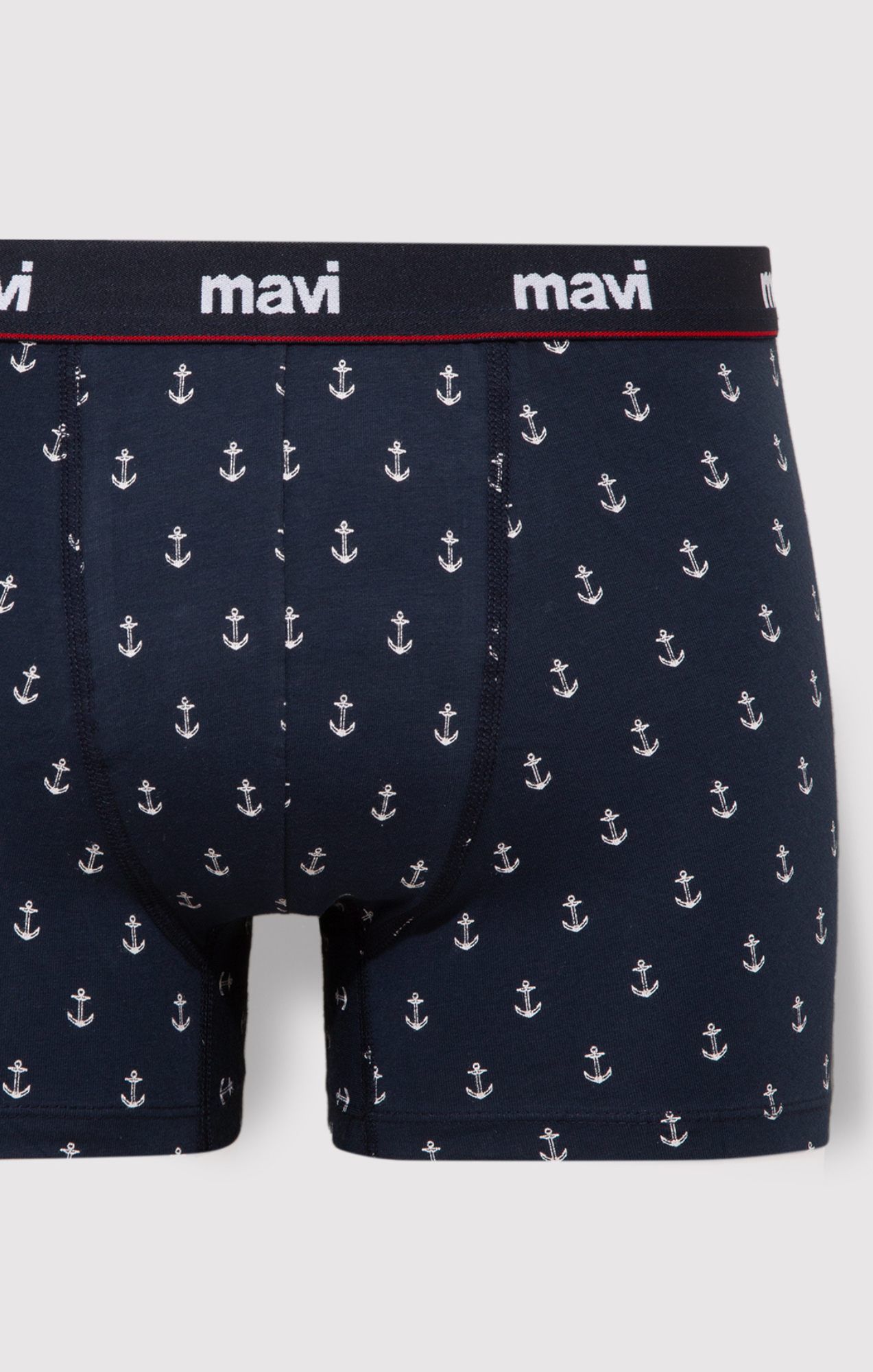 ANCHOR PRINT BOXER BRIEFS IN NAVY